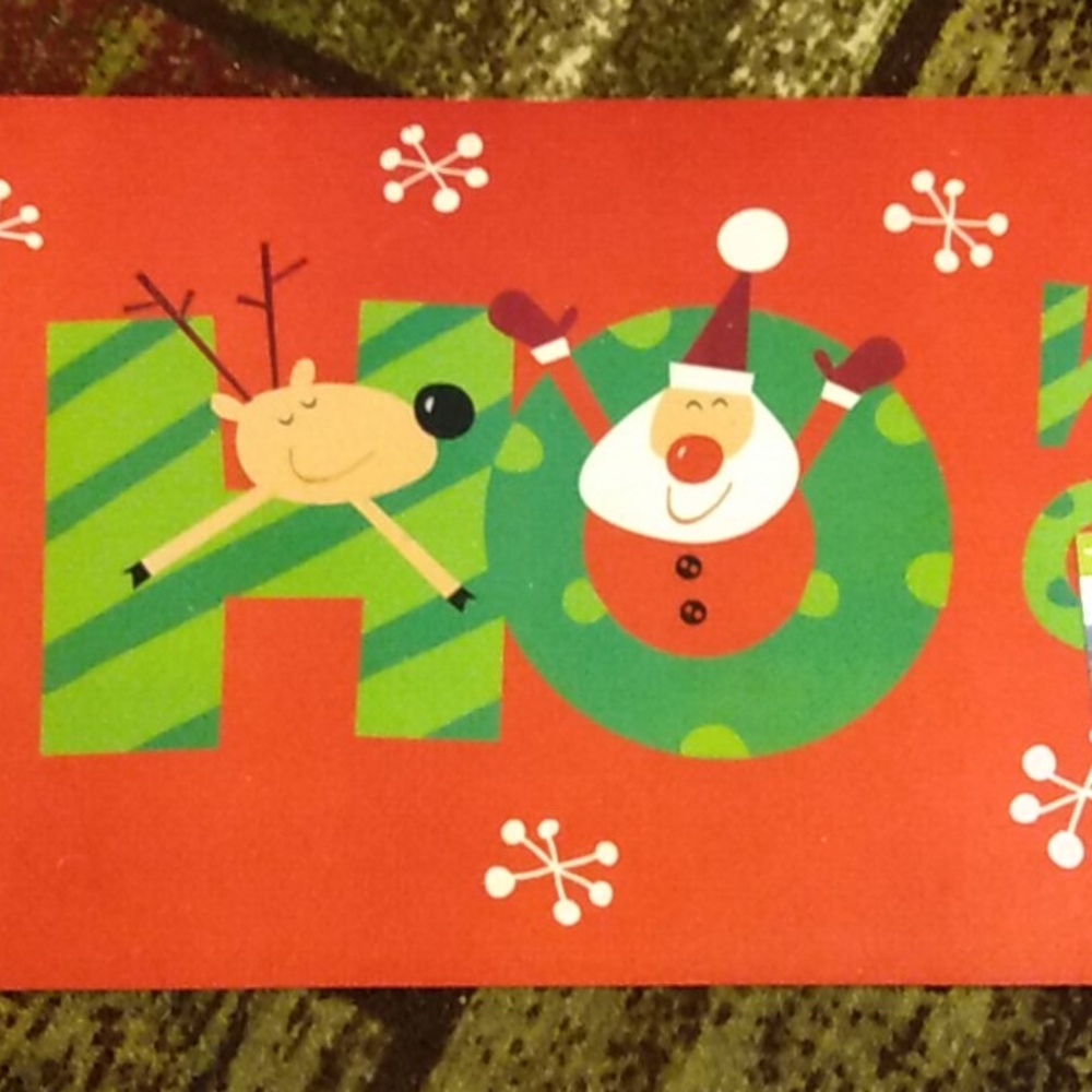 Christmas recycled Rug - Picture 3 of 4